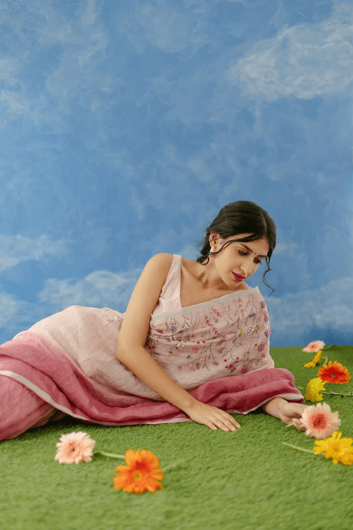 Gulkand Linen Blouse