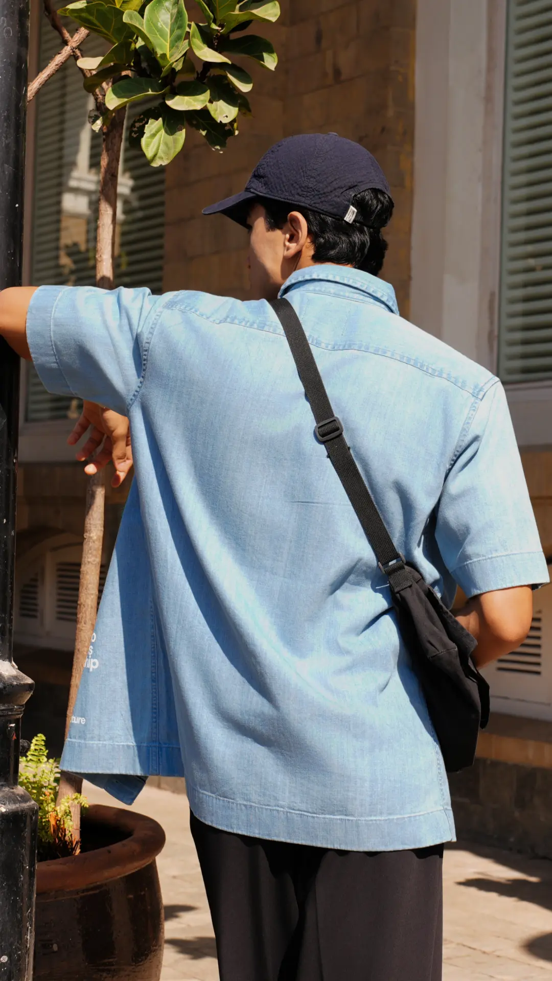 Light Indigo Half-Sleeved Shirt 
Mid Indigo Half-Sleeved Shirt
